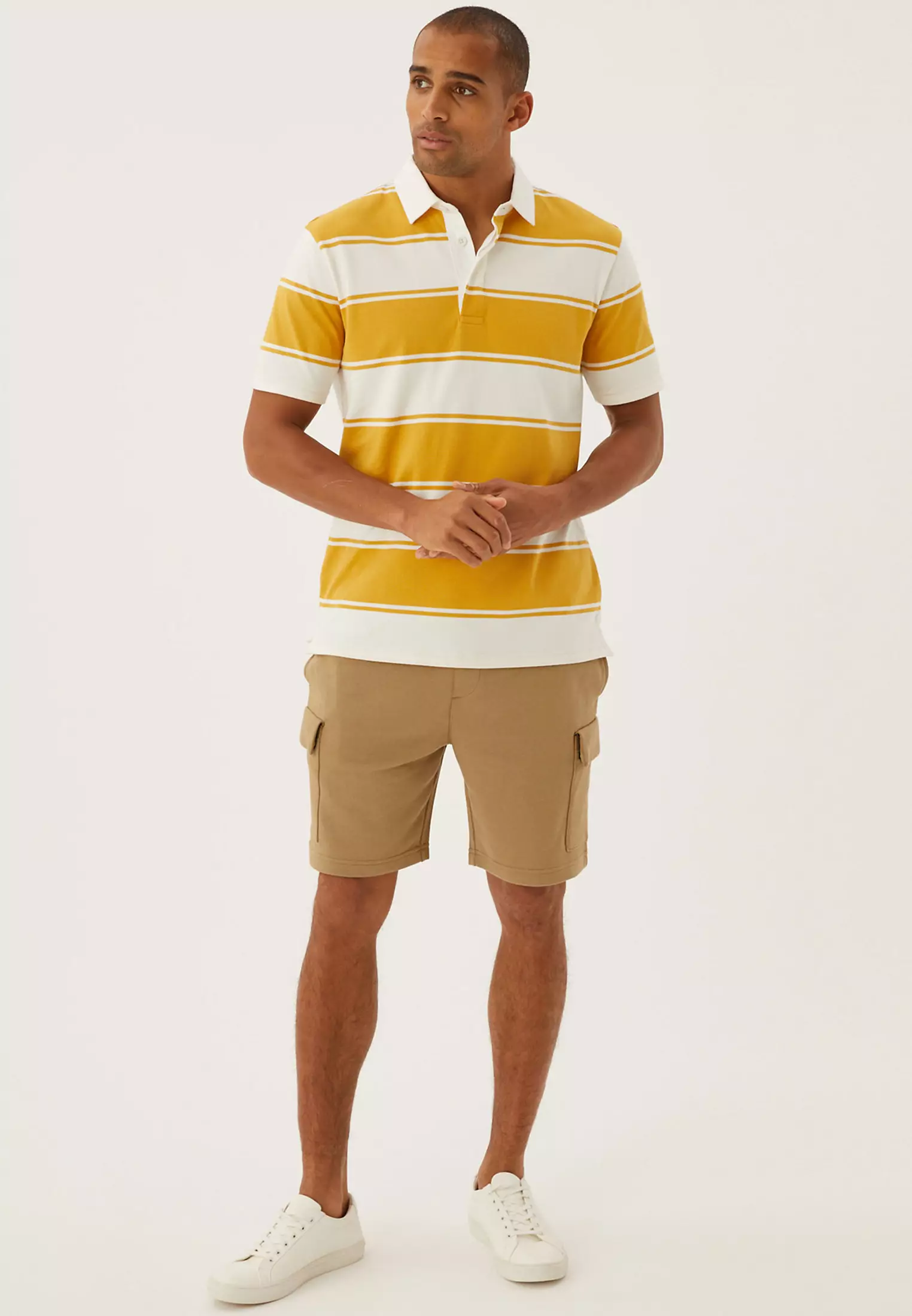 Pure Cotton Striped Rugby Shirt