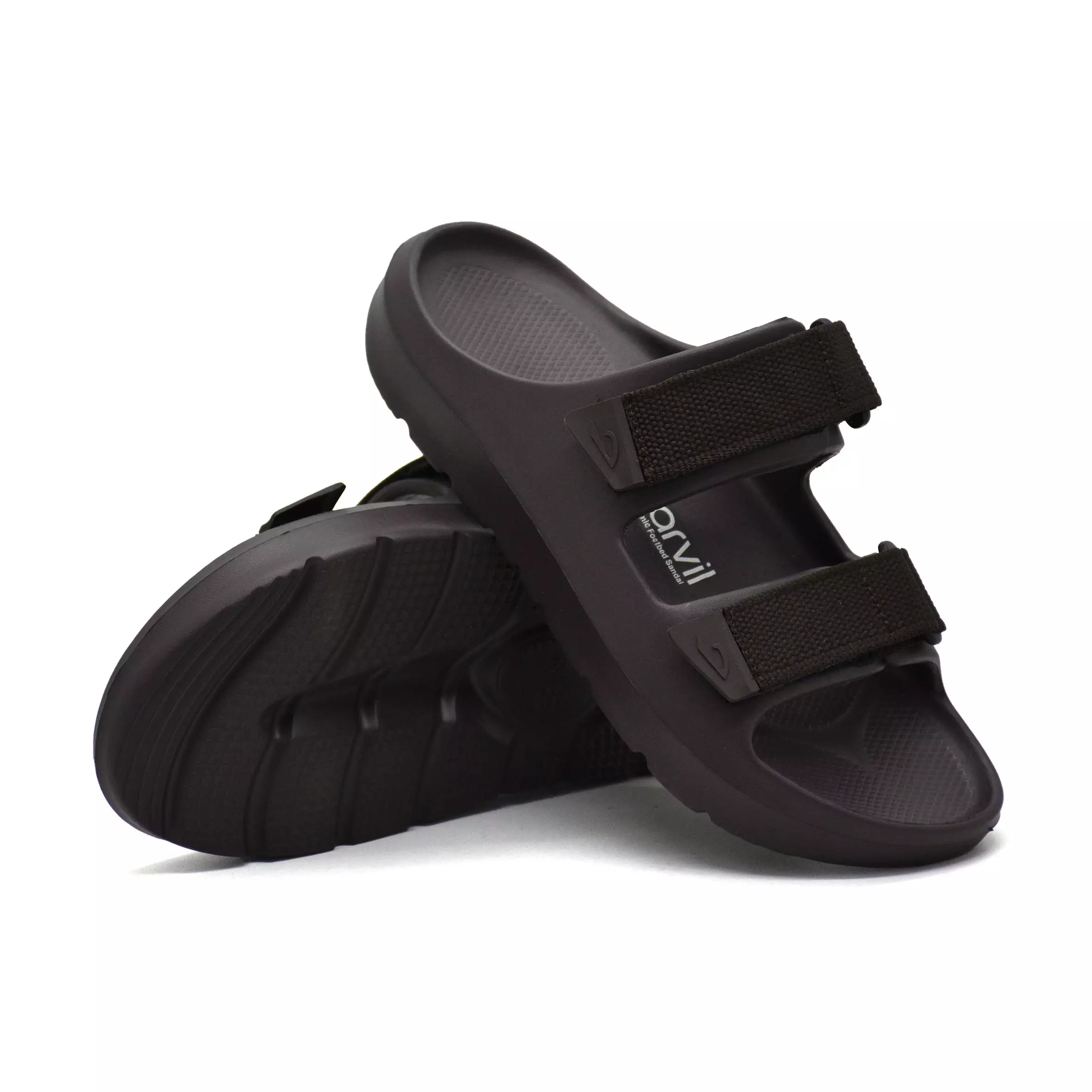 Carvil Sandal Pria Driven-PM Dark Brown