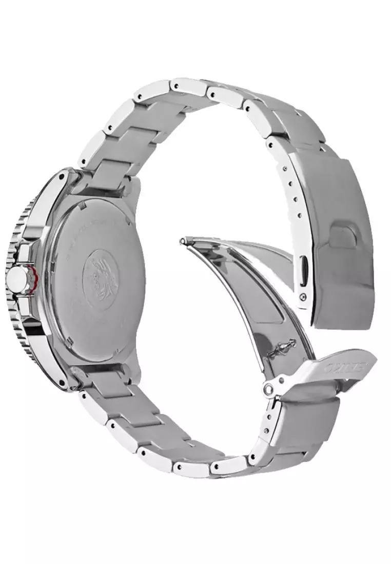 Jam Tangan Pria Seiko Prospex Sea Diver Solar Original Garansi Resmi SNE549 SNE549P1 Strap Stainless Steel Silver PADI Special Edition