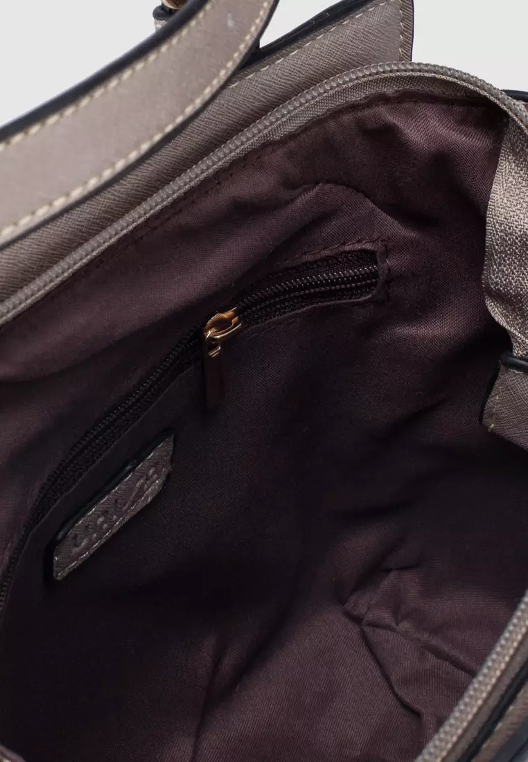 Saffiano Convertible Satchel