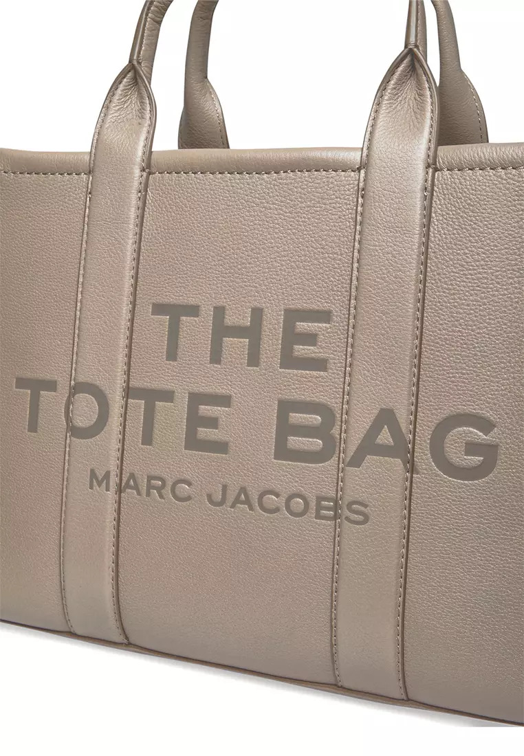 The Leather Medium Tote Bag Cement H004L01PF21