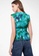 Saturday Club green Square Neck Printed Top CE693AAA11C126GS_2
