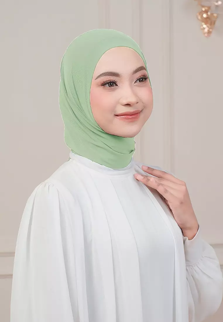 HIJAB INSTAN QIARA - SOFT GREEN