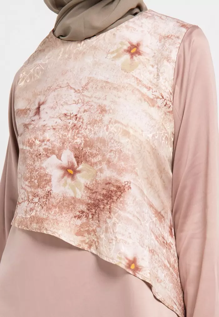 Haley Maxi Dress In Brown Print