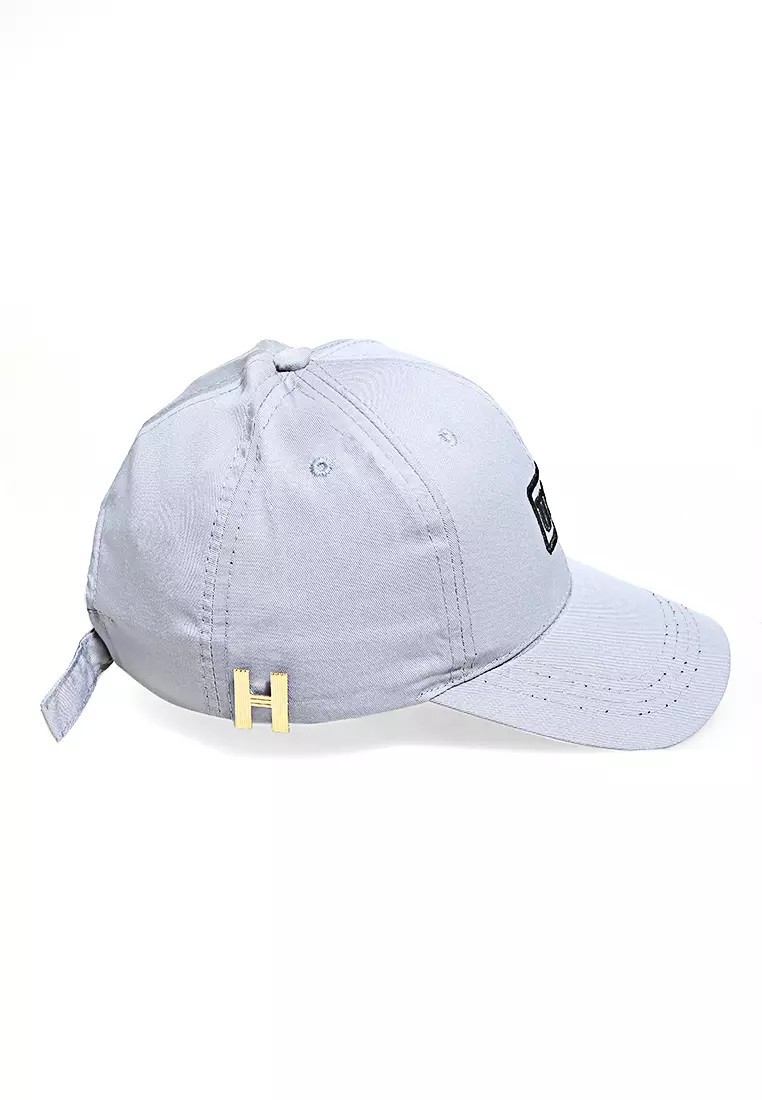 Maxton Topi Baseball Aksesoris Fashion Pria Flag Motive Resizable Strap Material Rafel ORIGINAL - Gray