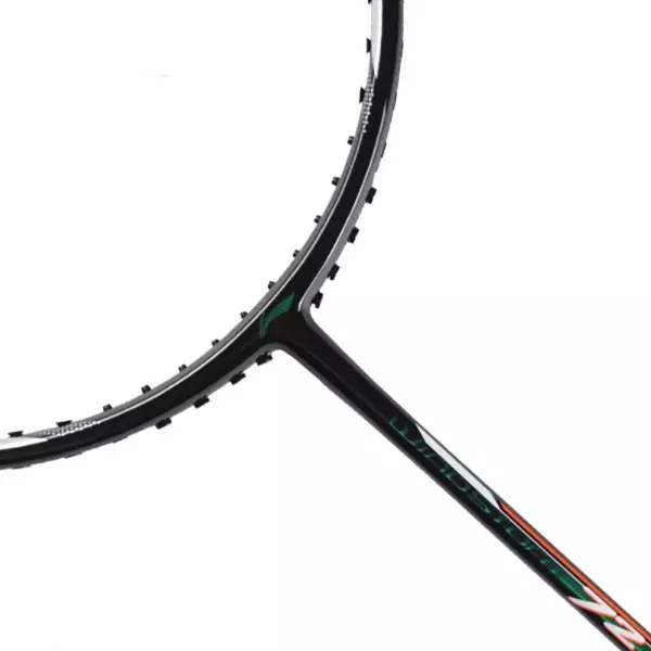 Li-Ning Badminton Racket Windstorm 72 Black/Blue/Orange - AYPR034-4 Free 2 Zipper+ String