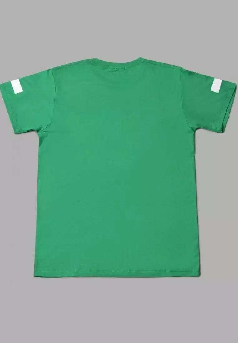 MT767P s/s Men Logo Fancy GreenXS