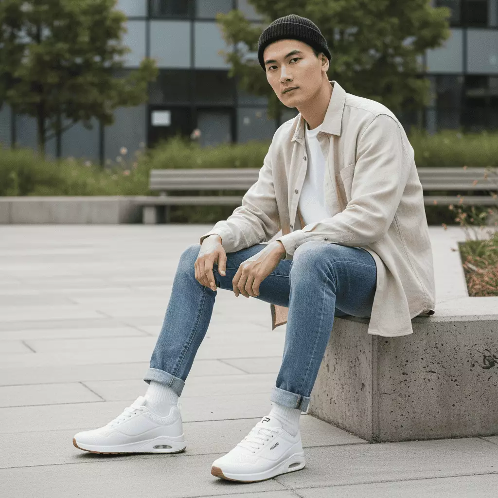 PAULMAY - Sepatu Sneakers Uno Series White