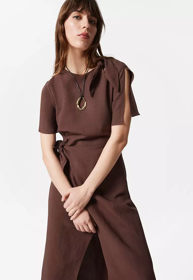 Buy & Other Stories Knot-Detail Midi Dress 2026 Online | ZALORA