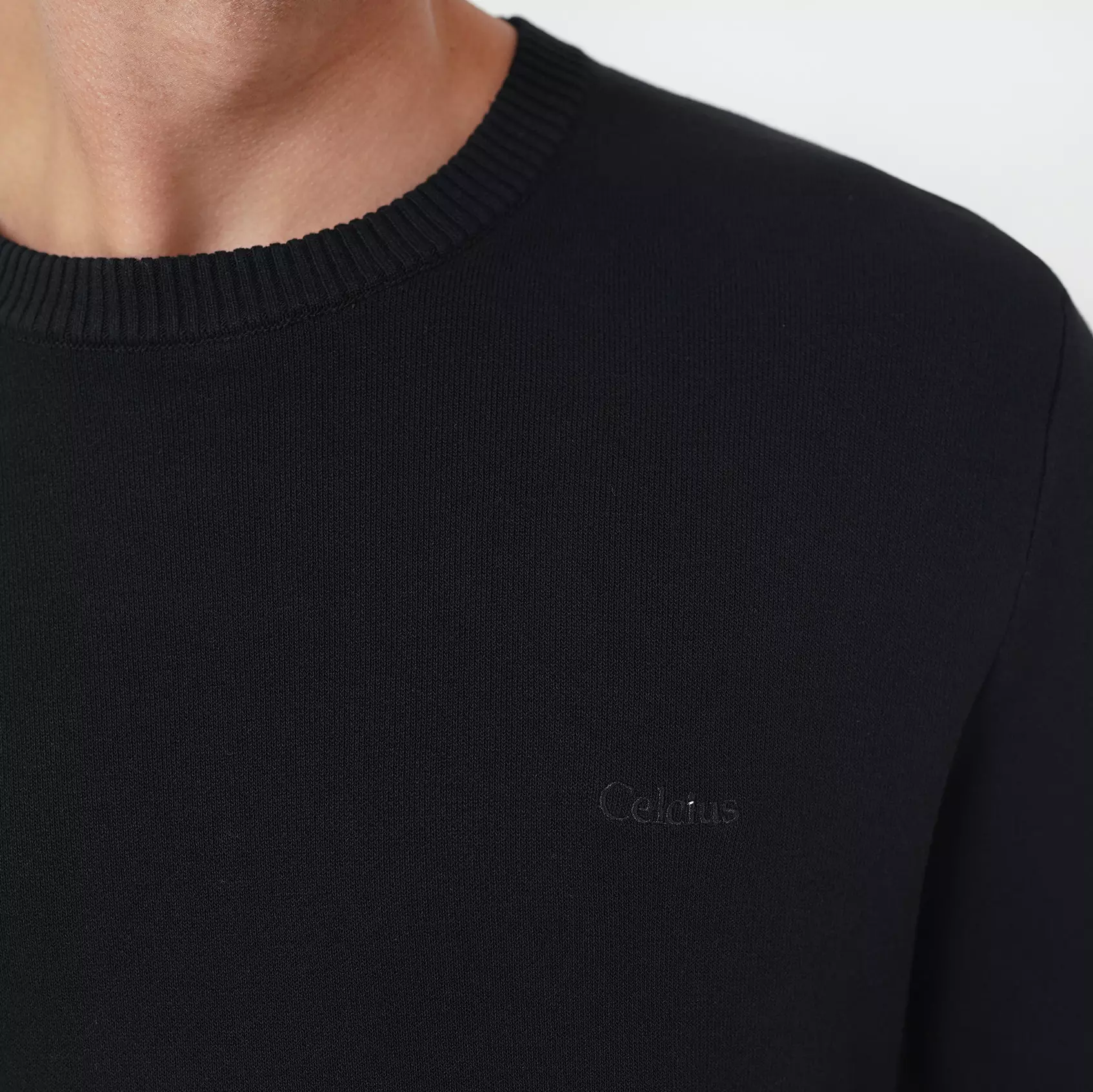 CELICUS Flat Knit T-Shirt I31000377C Hitam