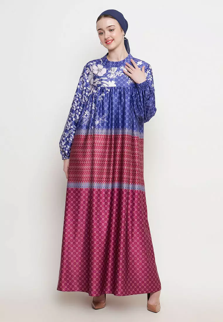 Kamilaa by Itang Yunasz Dress Milani Maroon