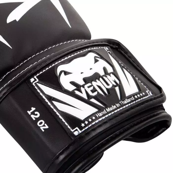 Sarung tinju Venum boxing glove Elite Black White Original - Size 10 Oz