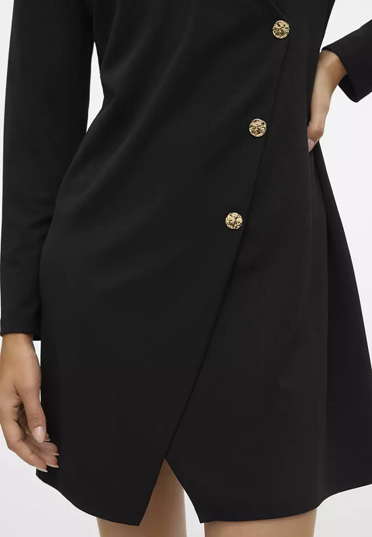Enge V-Neck Blazer Dress