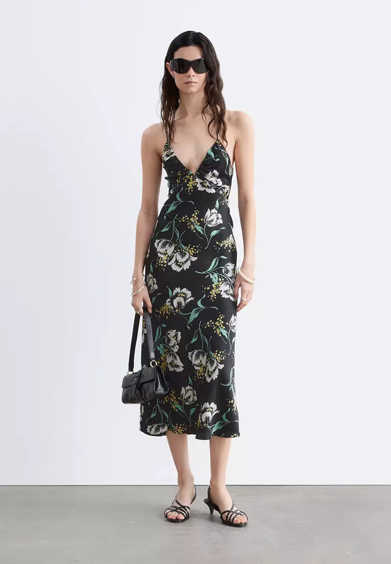 & other stories black slip dress & OTHER STORIES Relaxed Lace-Trimmed Slip Dress