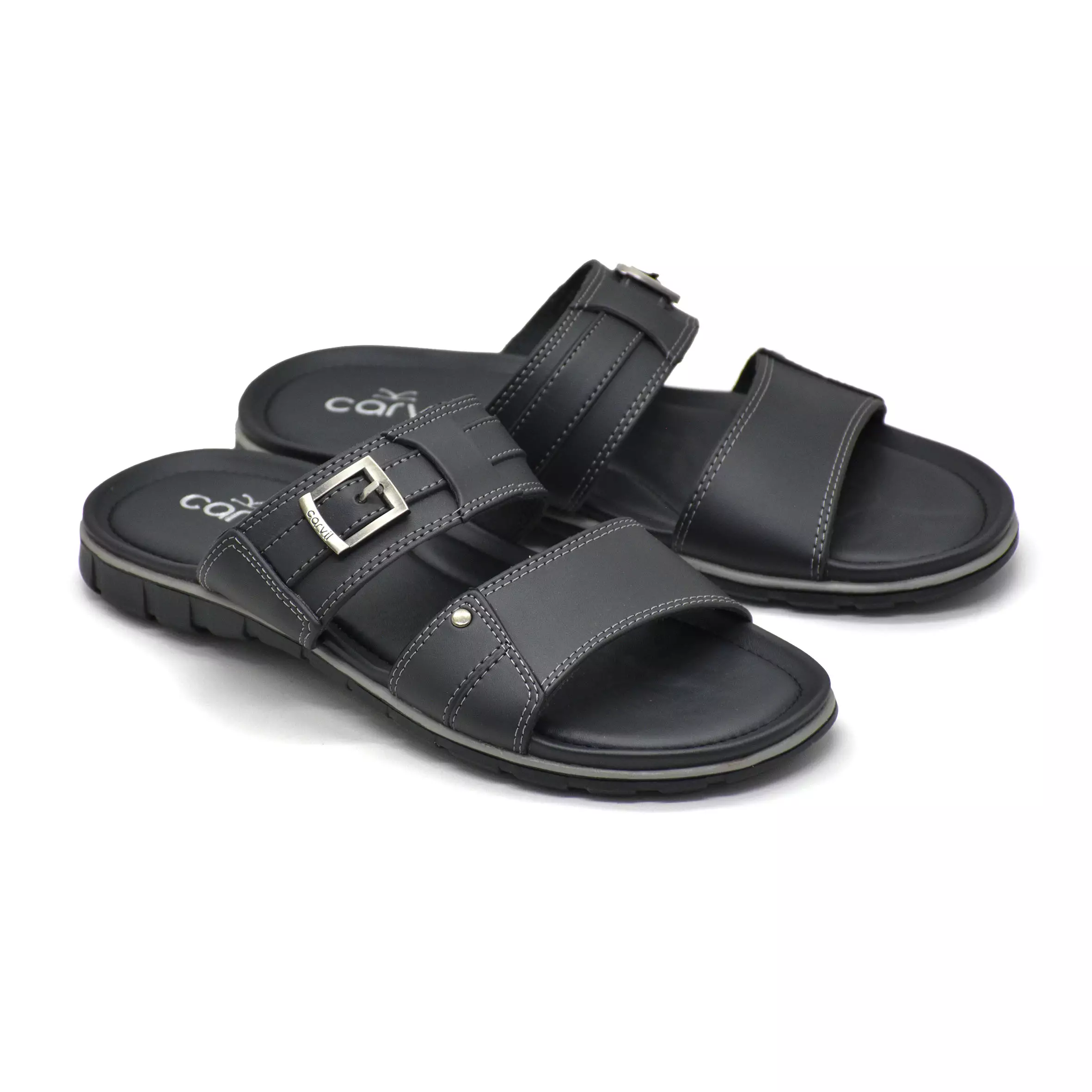 Carvil Sandal Pria Roma-02 M Black