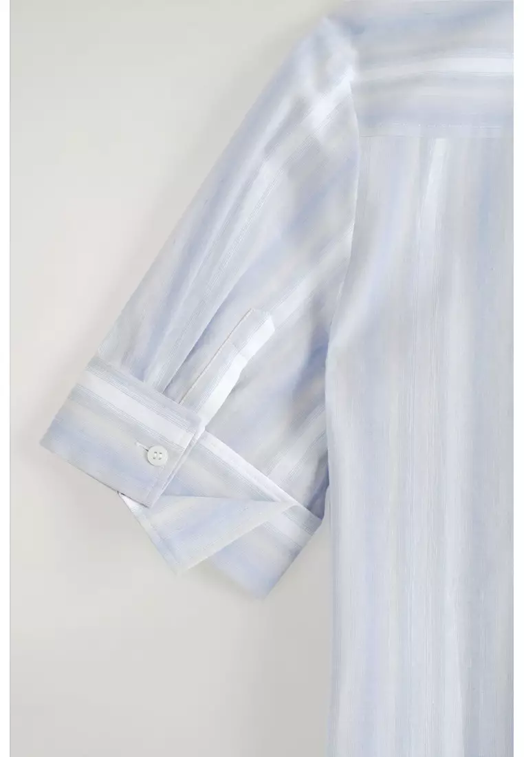 Buy COS STRIPED SHORT-SLEEVED SHIRT DRESS 2026 Online | ZALORA