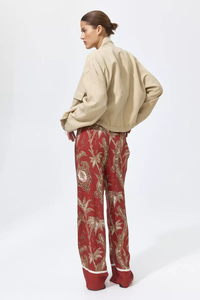 Wide pull-on trousers