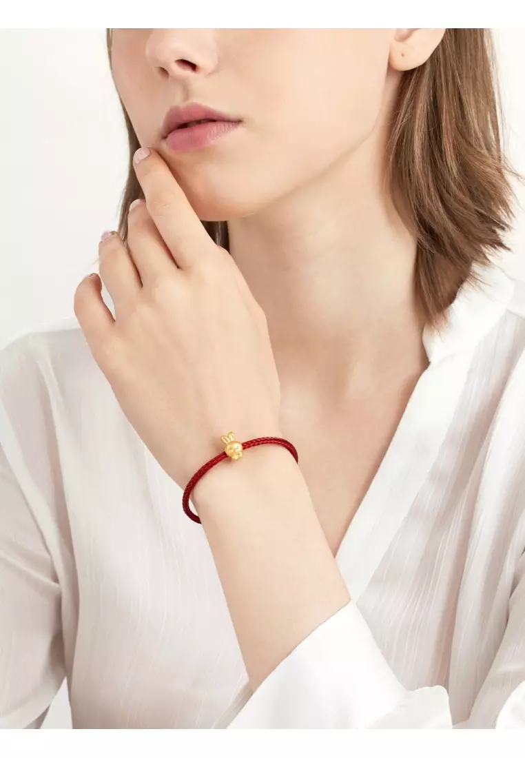 Charme 999 24K Gold Chinese Zodiac Rabbit Charm 93694C (Bracelet not included)