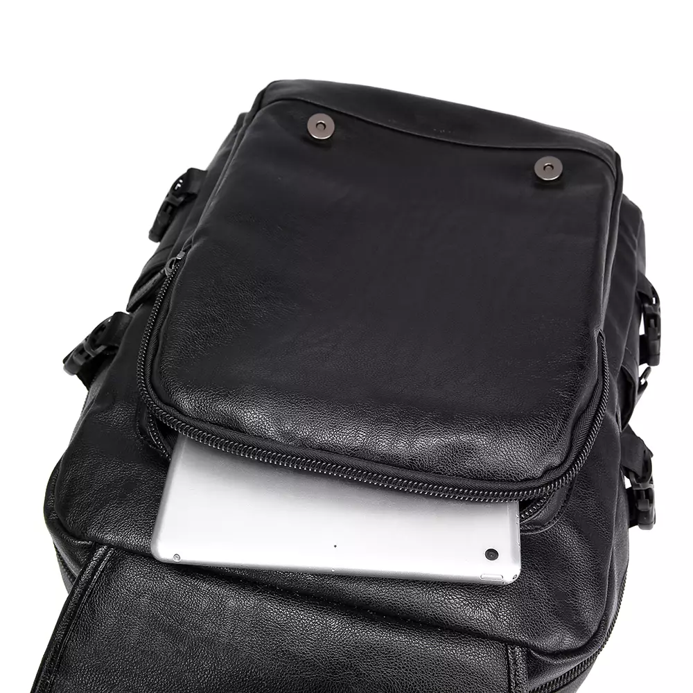 Luminox Tas Ransel Kasual Kulit PVC Sintetis IGJ - Tas Ransel Pria Wanita Unisex - Backpack Daypack