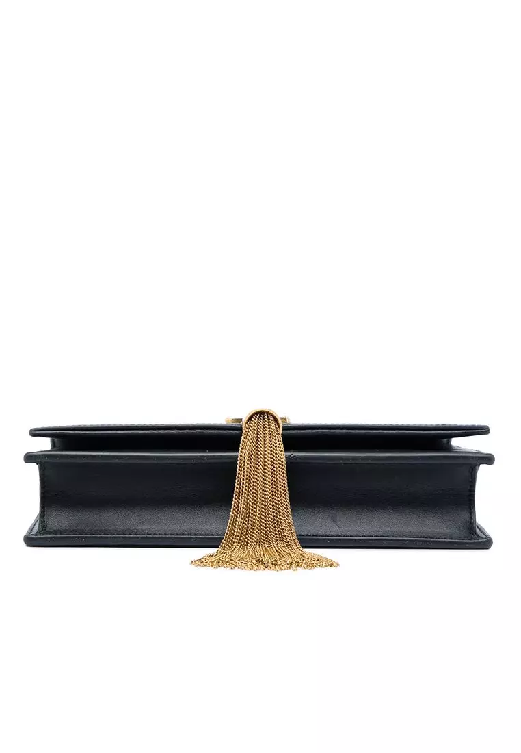 Pre-Loved Saint Laurent Small Smooth Calfskin Monogram Kate Tassel Crossbody