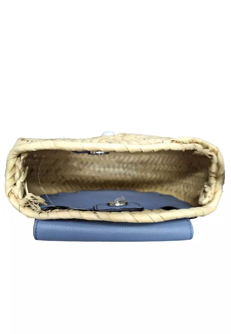 Marcie Basket Crossbody Bag in Shady Cobalt