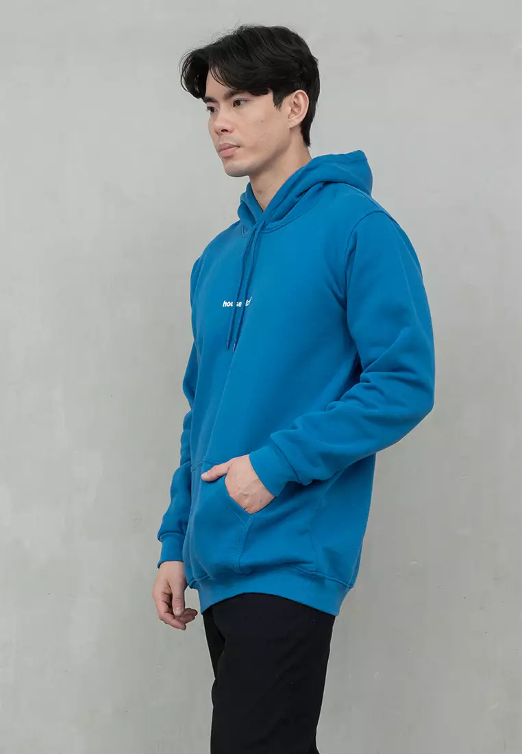 Houseofcuff Jaket Jumper Hoodie Tebal Premium Glow In The Dark Biru