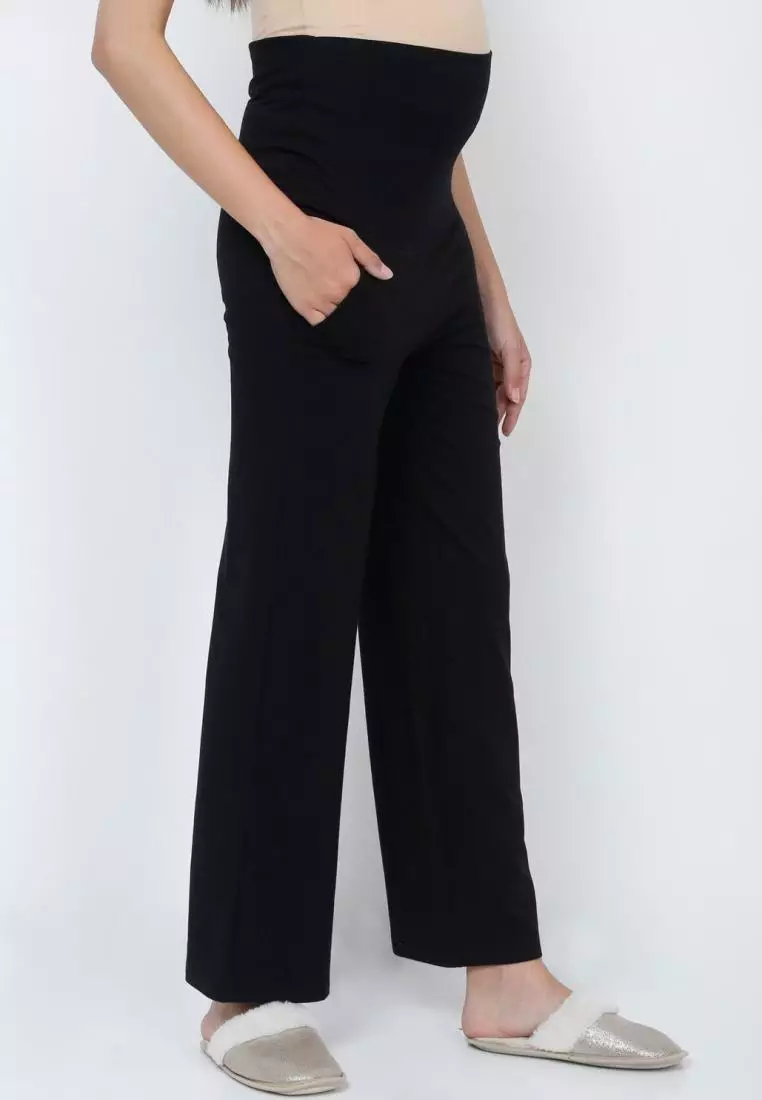 THE MOM STORE Comfy Maternity Regular Pants - Black 2024, Buy THE MOM  STORE Online