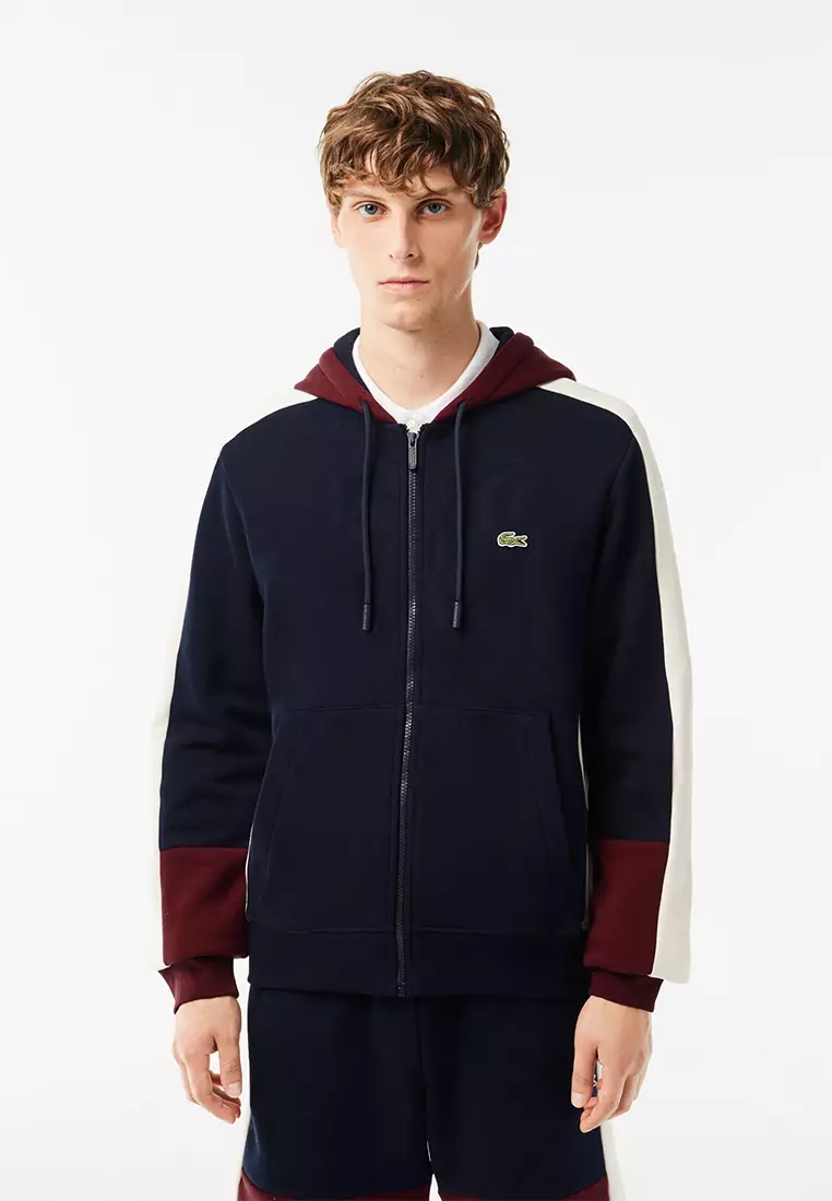 Lacoste Men's Paris Monogram Zip-Up Sweatshirt