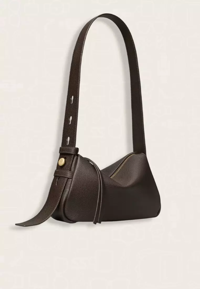 Tory Burch Small Romy Shoulder Bag Deep Brown