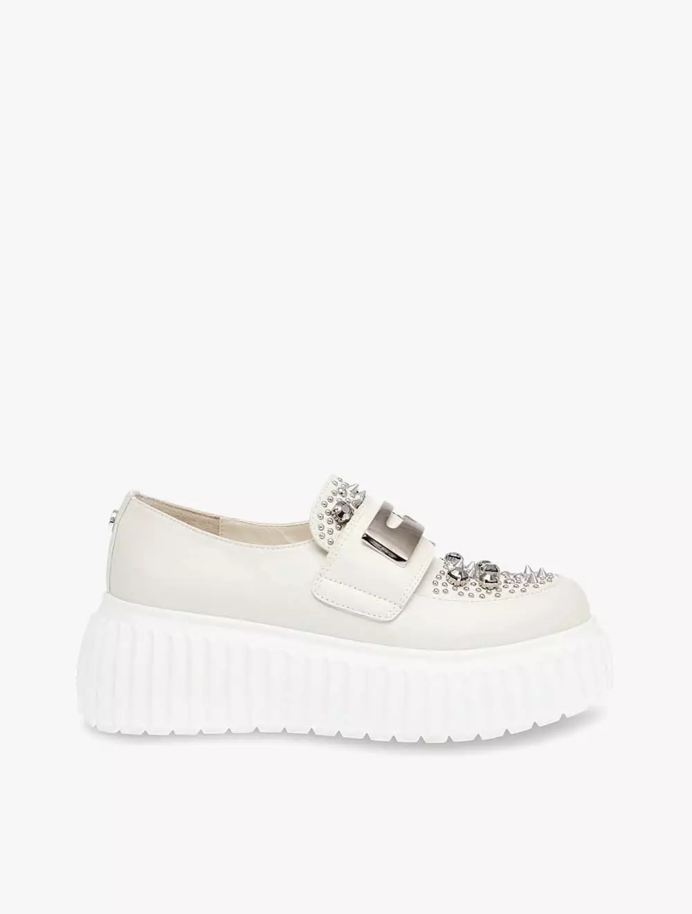 Jual Steve Madden Steve Madden ESCALO Women's Sneakers White Leather