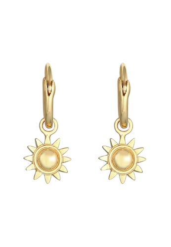 ELLI GERMANY gold Creole Sun Gold Plated Hoop Earrings 6F121ACA2D09B4GS_1