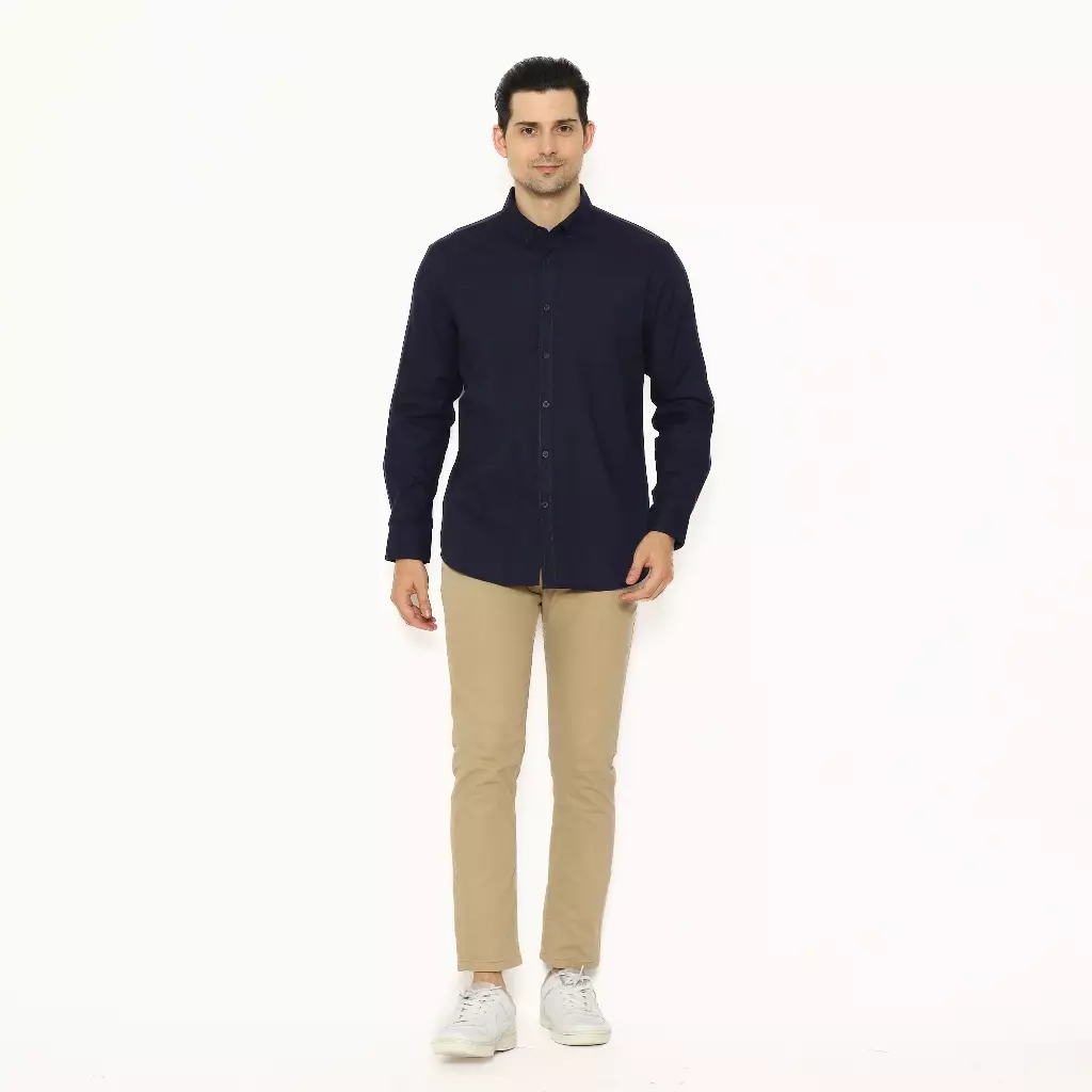 AMK Kemeja Pria Lengan Panjang SHS CHIKO L/S Navy