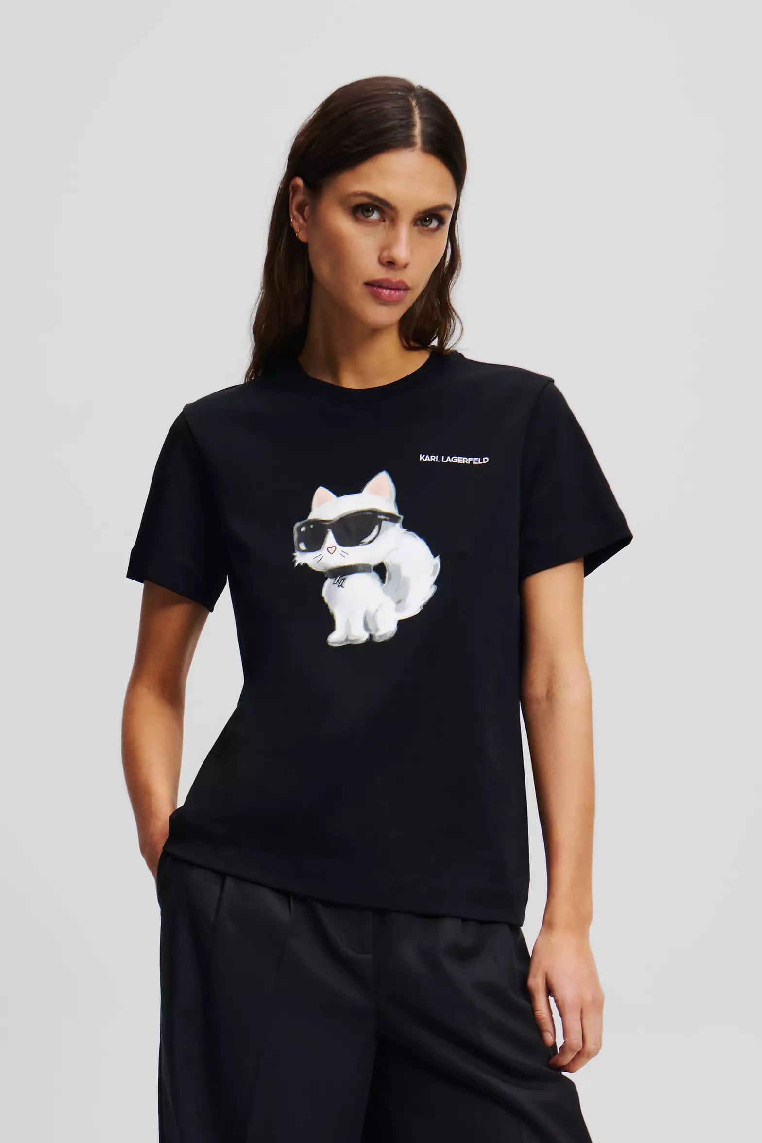 Buy KARL LAGERFELD Ikon Choupette Aquarelle T-Shirt 2026 Online