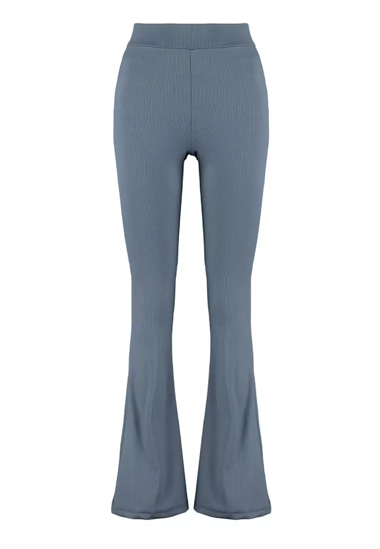 Rib Flare Pants