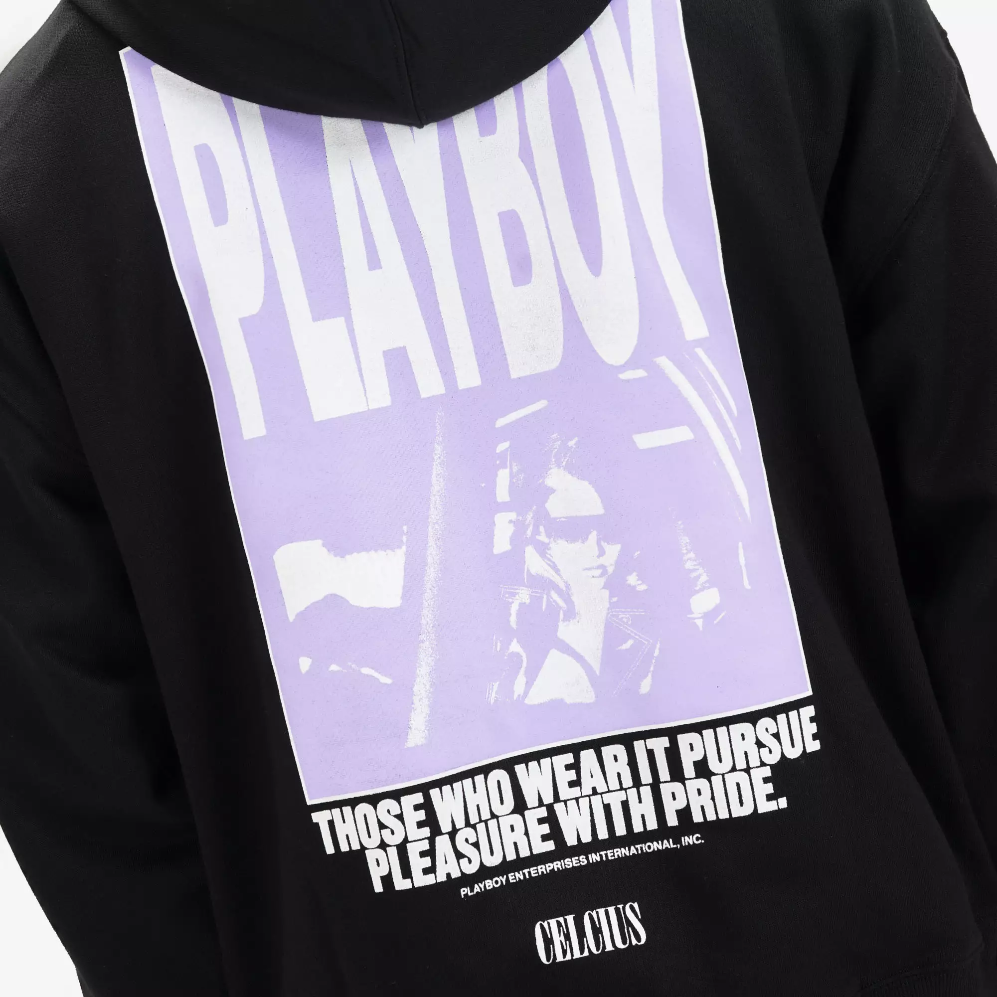 CELCIUS Playboy Facescan Hoodie LIN001623C Hitam
