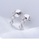 Glamorousky white 925 Sterling Silver Simple Fashion Geometric Earrings with Cubic Zirconia F8306AC6C3CA66GS_3