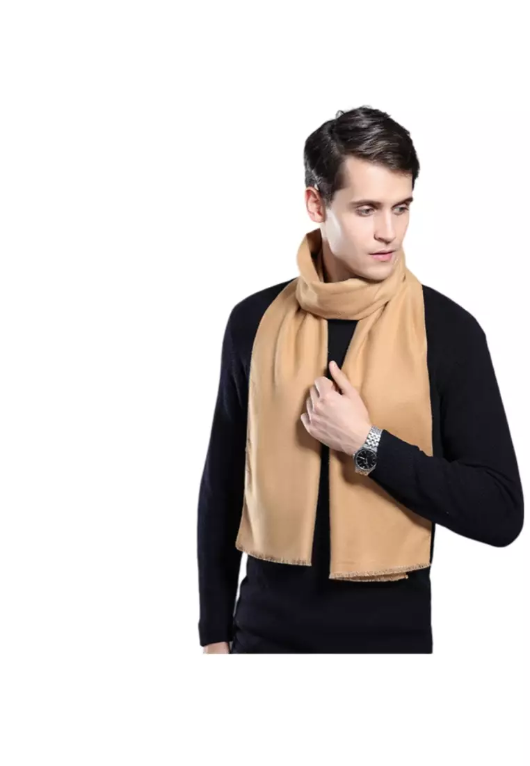 Men's Warm Scarf for Autumn and Winter - Thick Korean Style Long, Versatile Scarf