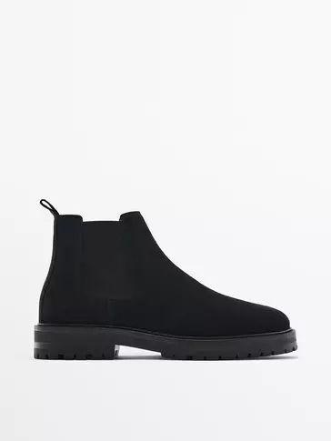 網上選購Massimo Dutti 麂皮靴2024 系列| ZALORA香港