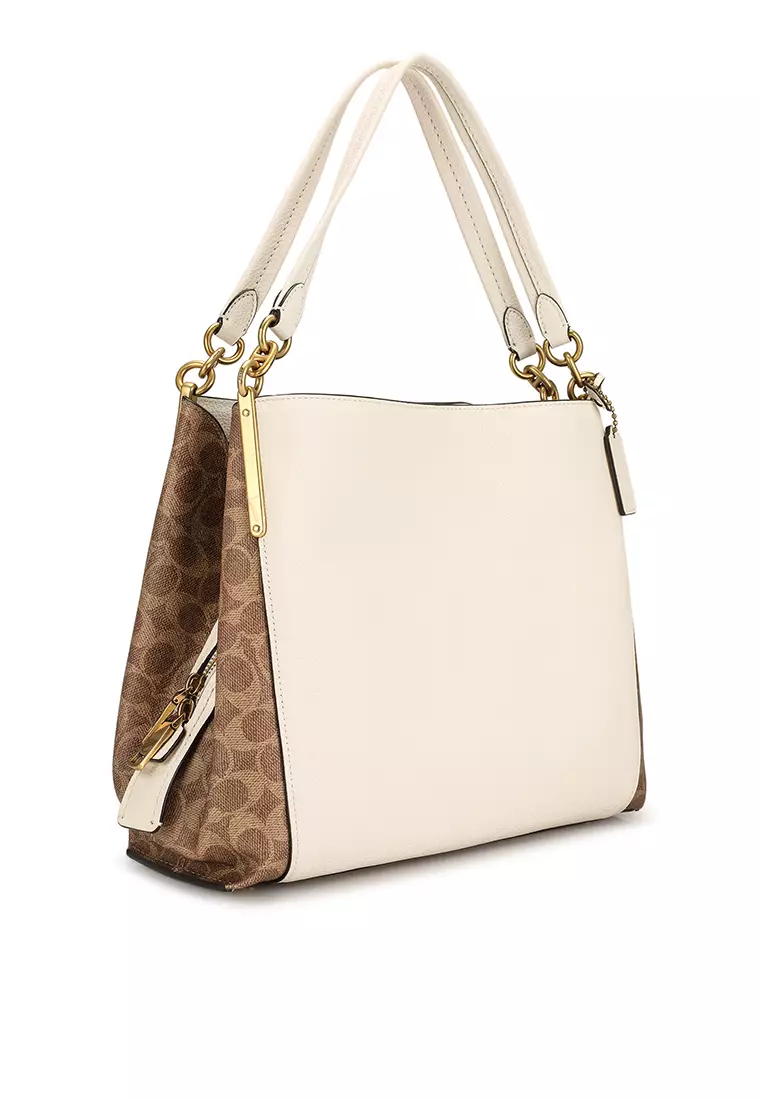 Buy Coach Coated Canvas Signature Hadley Hobo Bag (hz) Online