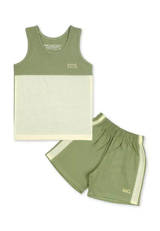 Boys Sando Combi with Short Set