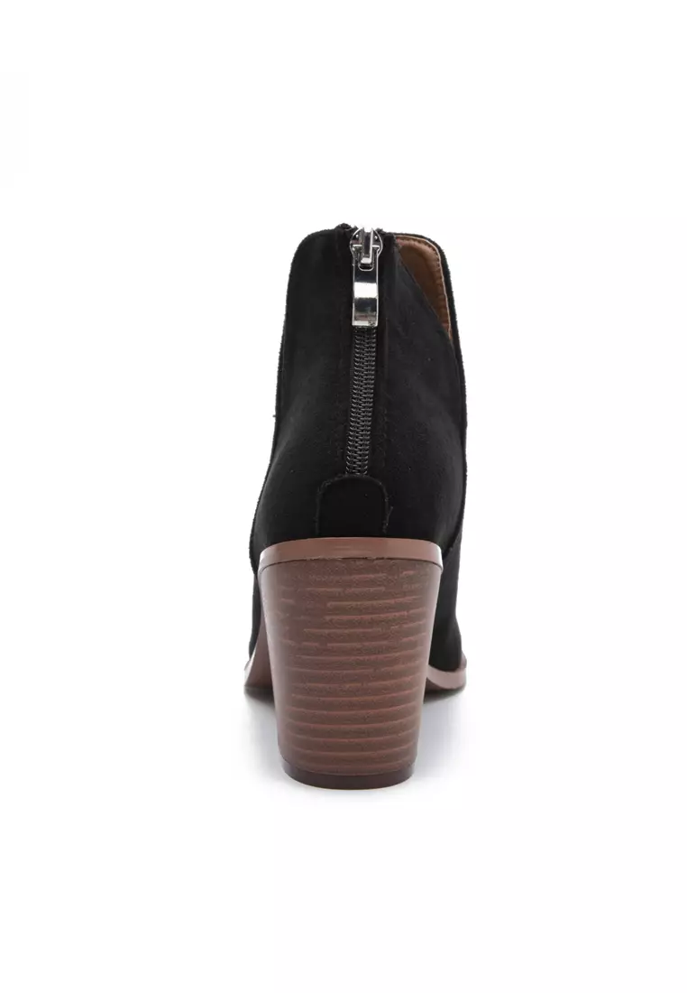 8CM Suede Fabric Ankle Boots WTY1189-6