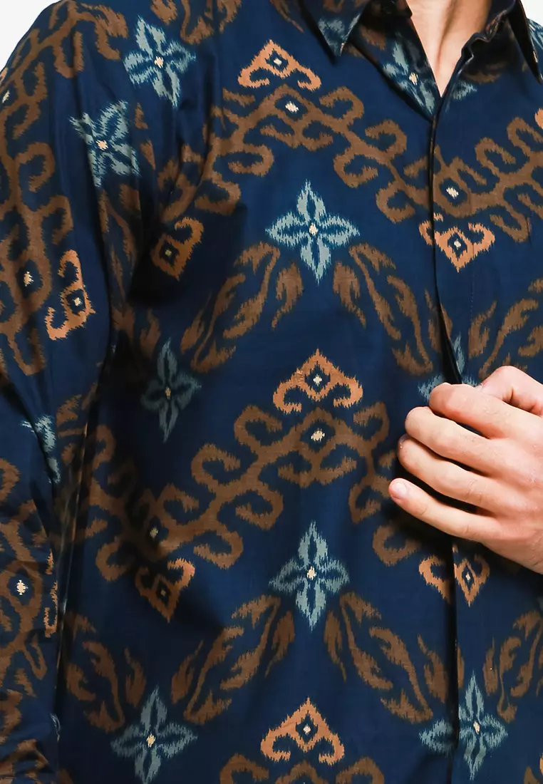 BATIK TALENTA EXCLUSIVE Lengan panjang NAVY A447