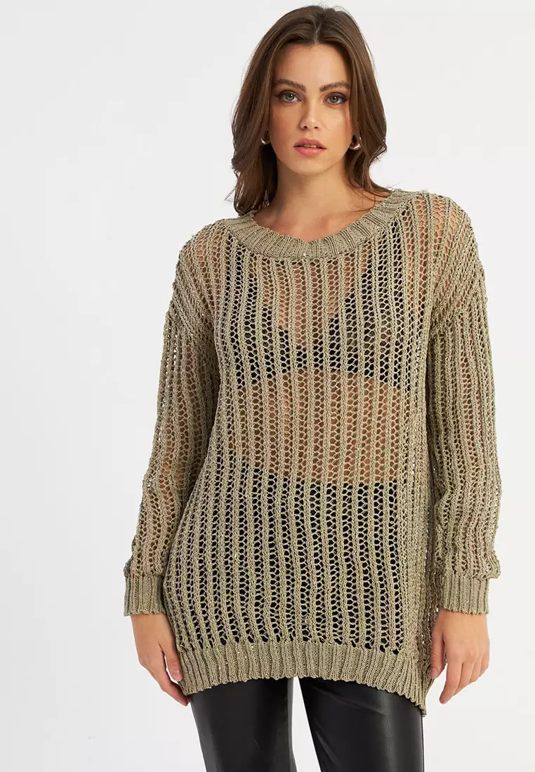 Buy Cool & Sexy Net Knit Blouse 2026 Online | ZALORA Philippines