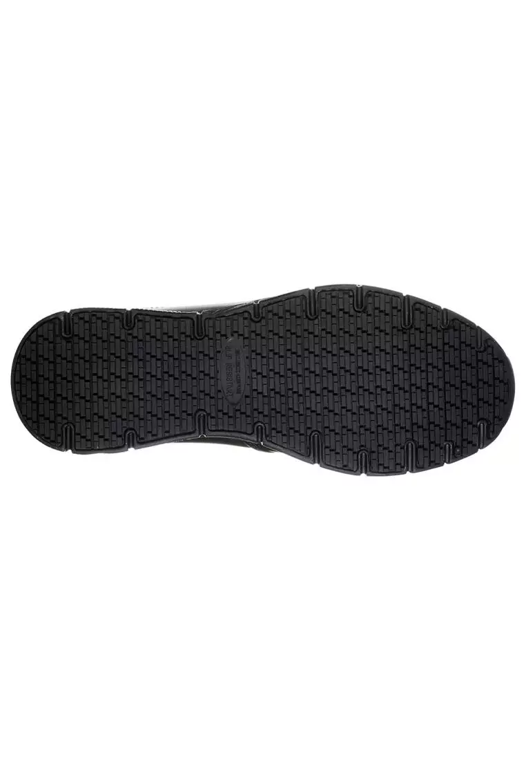 Skechers Men Work Nampa Slip Resistant Shoes - 77157-BLK