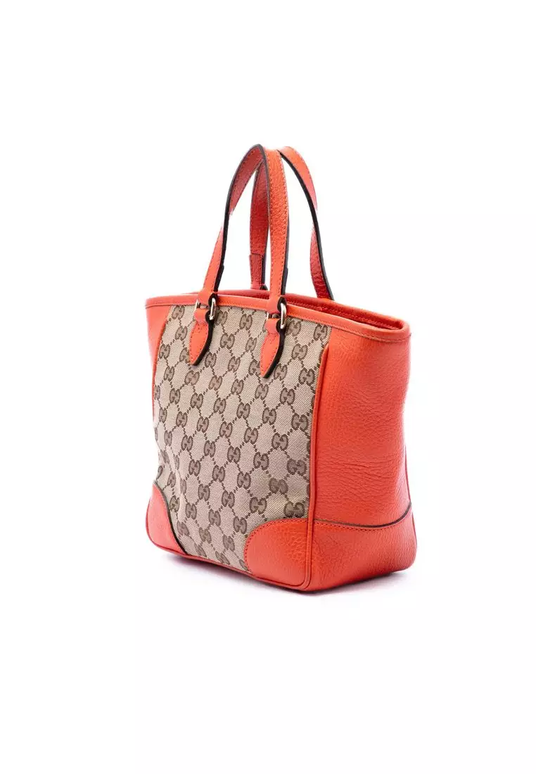 Pre-Loved Gucci Small Gg Canvas Bree Satchel