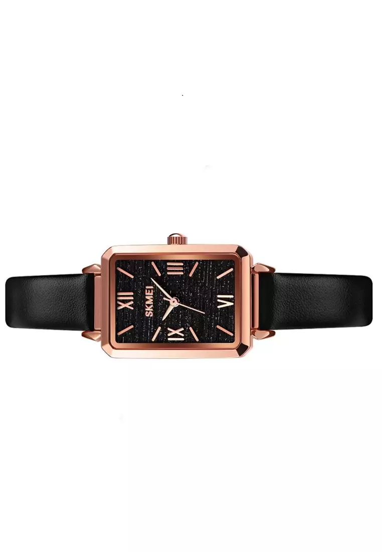 Jam Tangan Wanita Analog Waterproof Strap Tali Material Kulit Leather ZR06 ORIGINAL