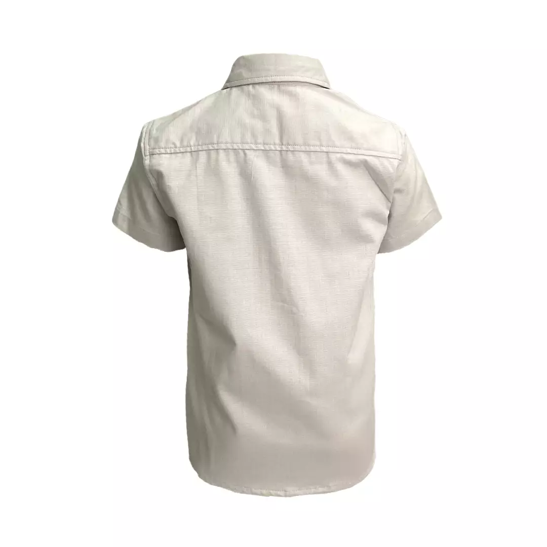 Pingu Kemeja Anak Laki Laki Polos Pendek Khaki 92204229