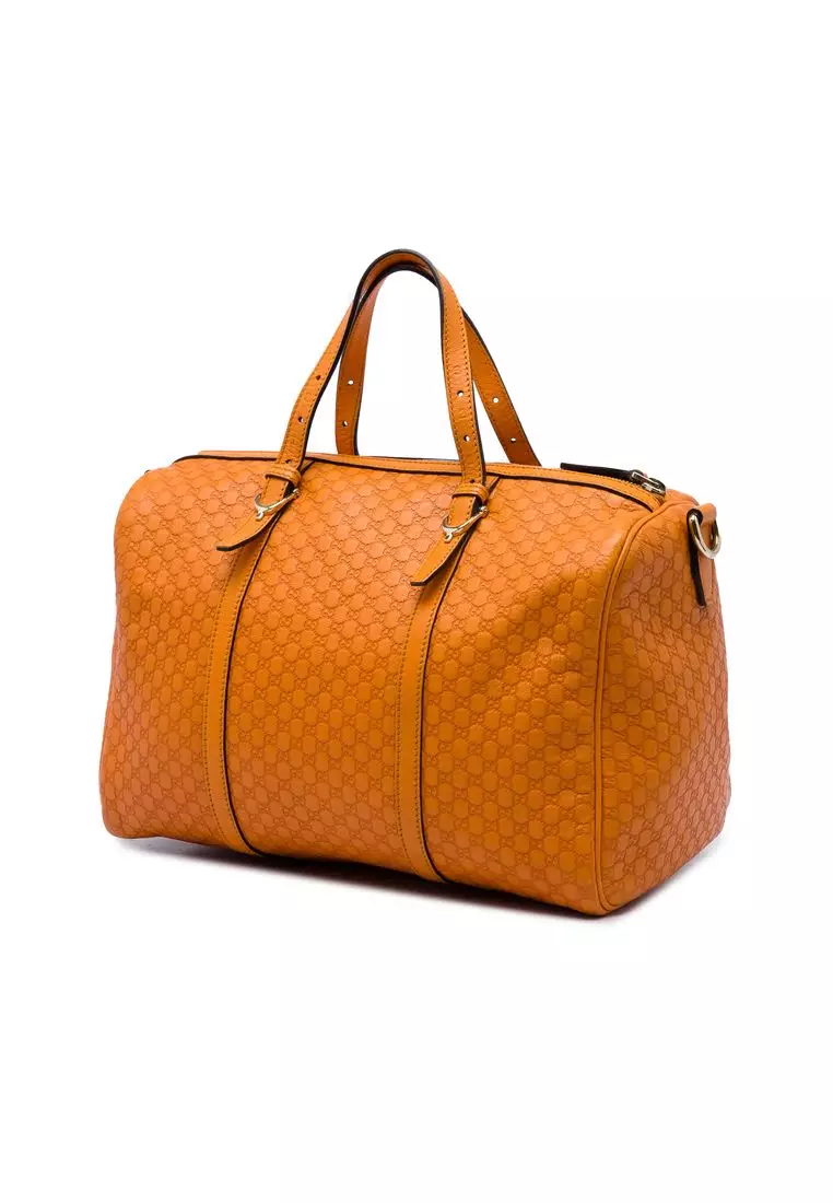 Pre-Loved Gucci Microguccissima Nice Boston Bag