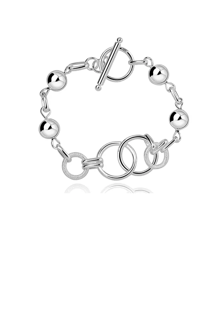 Buy Glamorousky Fashion Geometric Round Bracelet 2024 Online