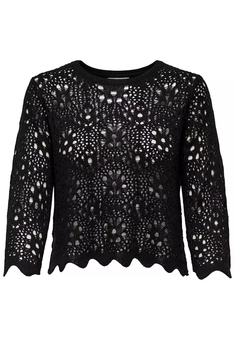 Natasha 3/4 Sleeve Structure Pullover